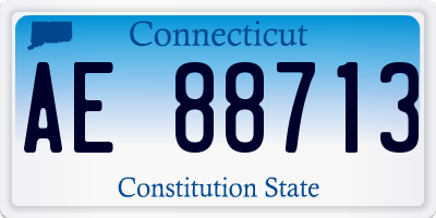 CT license plate AE88713