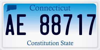 CT license plate AE88717