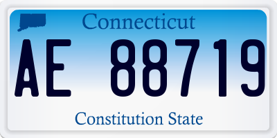 CT license plate AE88719