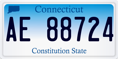 CT license plate AE88724
