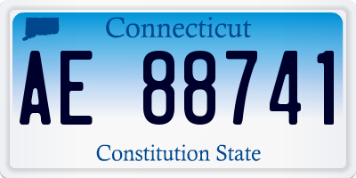 CT license plate AE88741