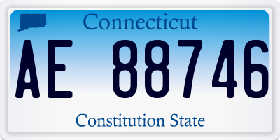 CT license plate AE88746