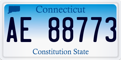 CT license plate AE88773