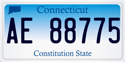CT license plate AE88775