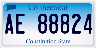 CT license plate AE88824