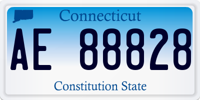 CT license plate AE88828