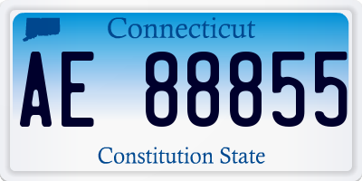 CT license plate AE88855