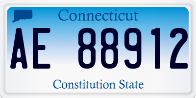 CT license plate AE88912