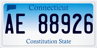 CT license plate AE88926