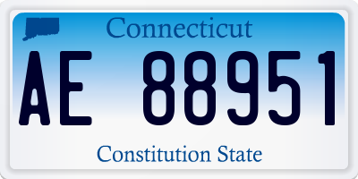 CT license plate AE88951