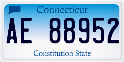 CT license plate AE88952