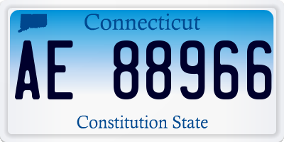 CT license plate AE88966