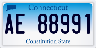 CT license plate AE88991