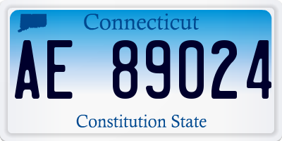 CT license plate AE89024