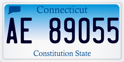CT license plate AE89055