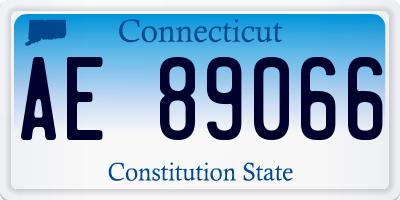 CT license plate AE89066