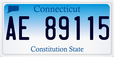 CT license plate AE89115