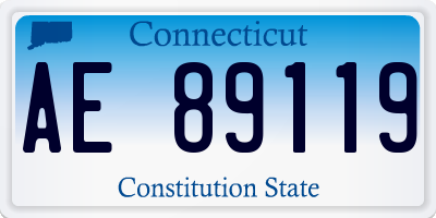 CT license plate AE89119