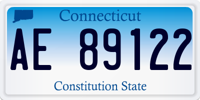 CT license plate AE89122