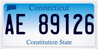 CT license plate AE89126