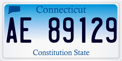 CT license plate AE89129