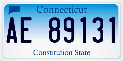 CT license plate AE89131