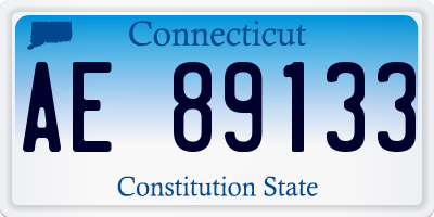 CT license plate AE89133