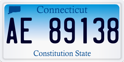 CT license plate AE89138