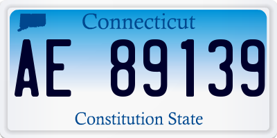 CT license plate AE89139