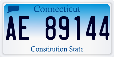 CT license plate AE89144