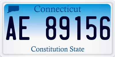 CT license plate AE89156