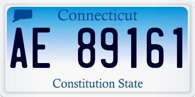 CT license plate AE89161