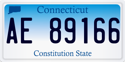 CT license plate AE89166
