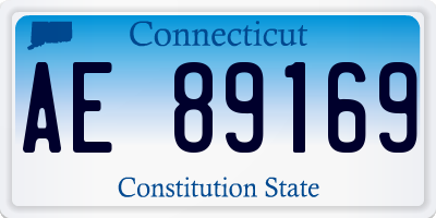 CT license plate AE89169