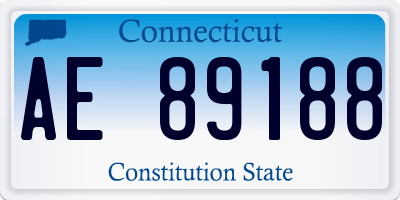 CT license plate AE89188