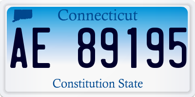 CT license plate AE89195