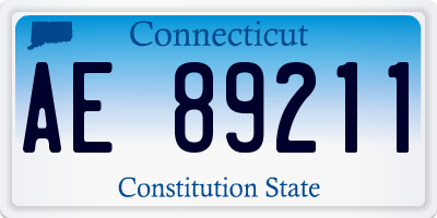 CT license plate AE89211