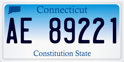 CT license plate AE89221