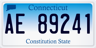 CT license plate AE89241