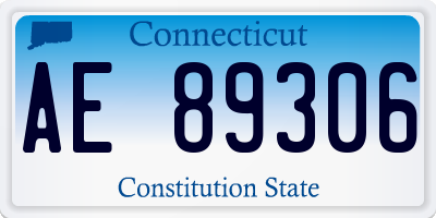 CT license plate AE89306