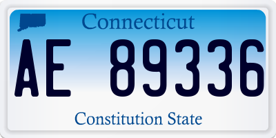 CT license plate AE89336