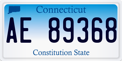 CT license plate AE89368