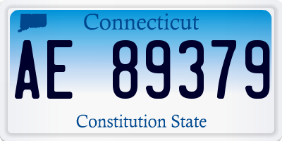 CT license plate AE89379