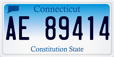 CT license plate AE89414