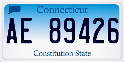 CT license plate AE89426