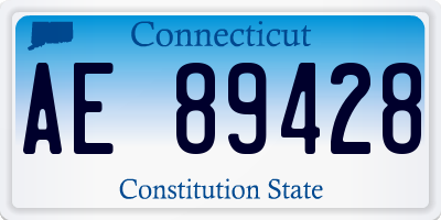 CT license plate AE89428