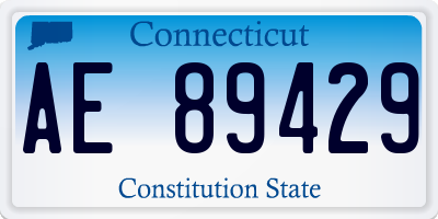 CT license plate AE89429