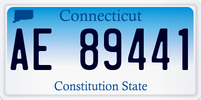 CT license plate AE89441