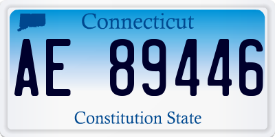 CT license plate AE89446