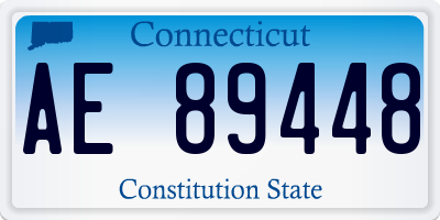 CT license plate AE89448